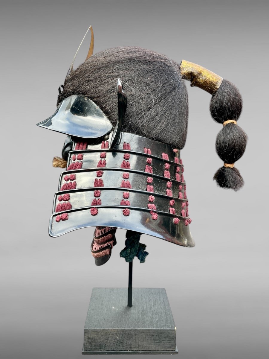 Ensemble Kabuto-mempo De Samurai - Période Edo (1603 - 1868).-photo-4