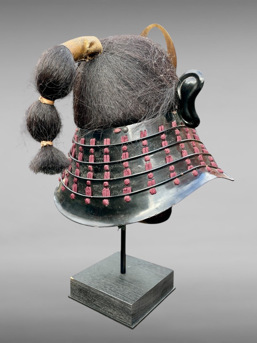 Ensemble Kabuto-mempo De Samurai - Période Edo (1603 - 1868).-photo-2