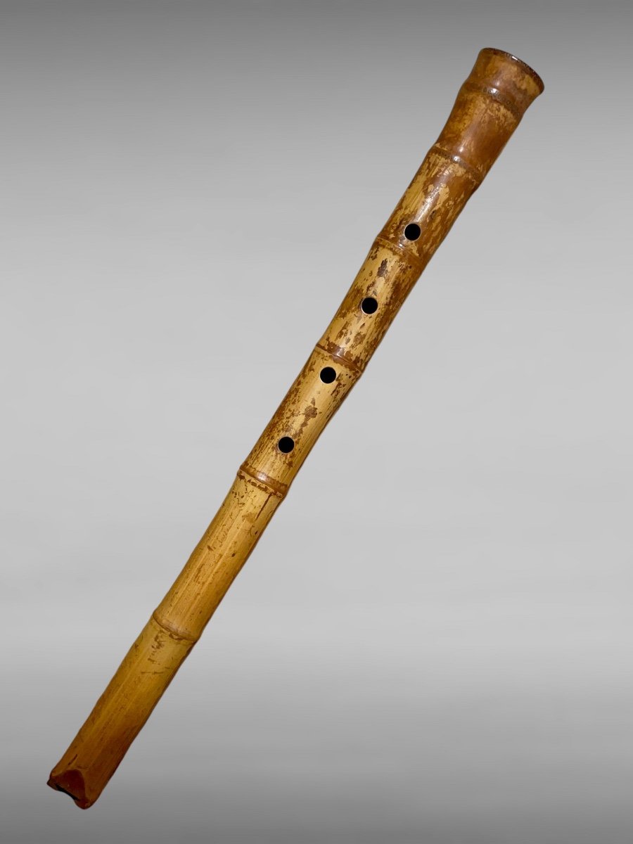 Set Of Three Bamboo Flutes - Edo Period (1603-1868).-photo-2