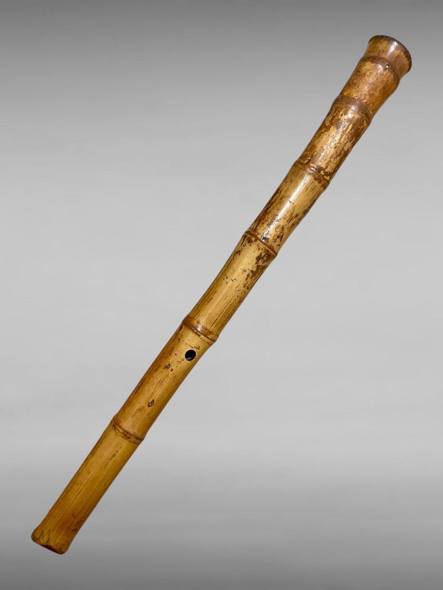 Set Of Three Bamboo Flutes - Edo Period (1603-1868).-photo-3