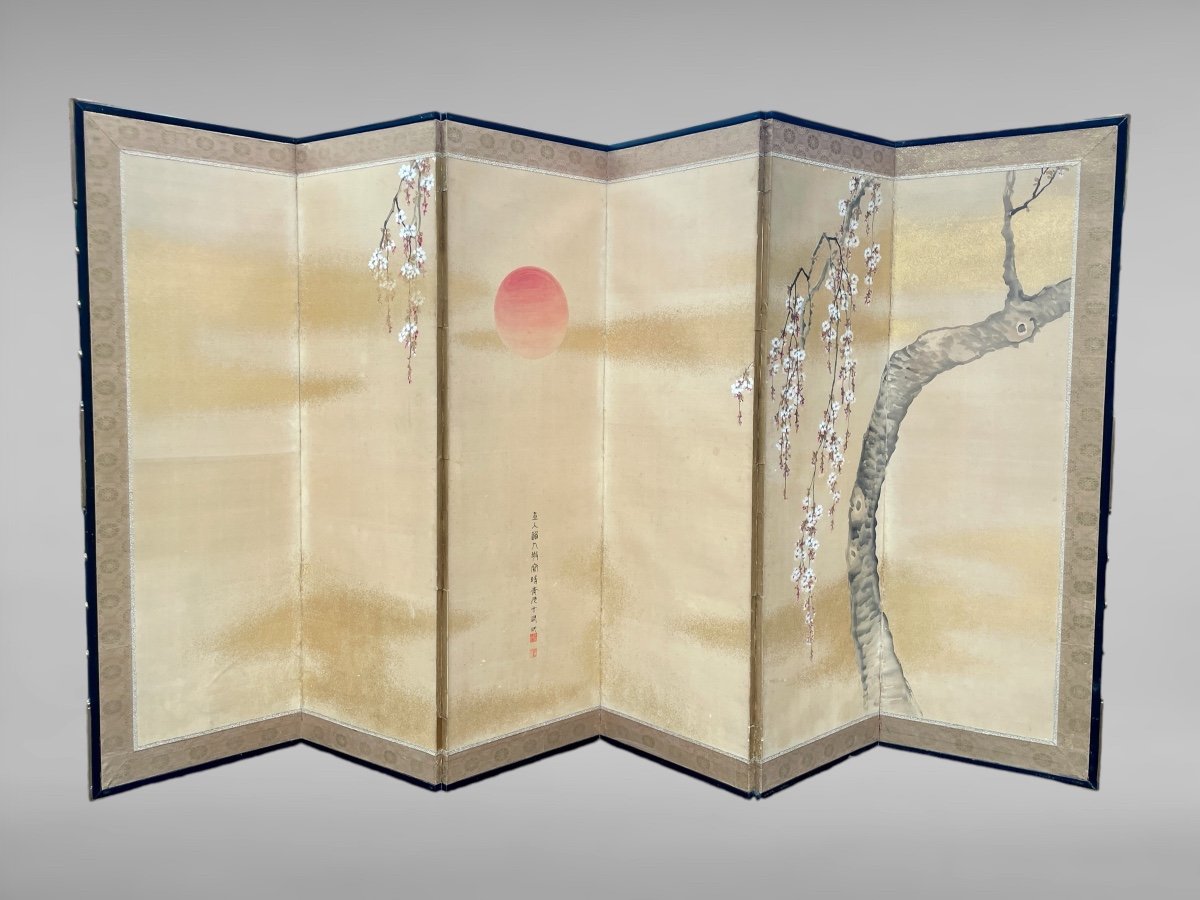 Six-leaf Folding Screen - Edo Period (1603 - 1868).