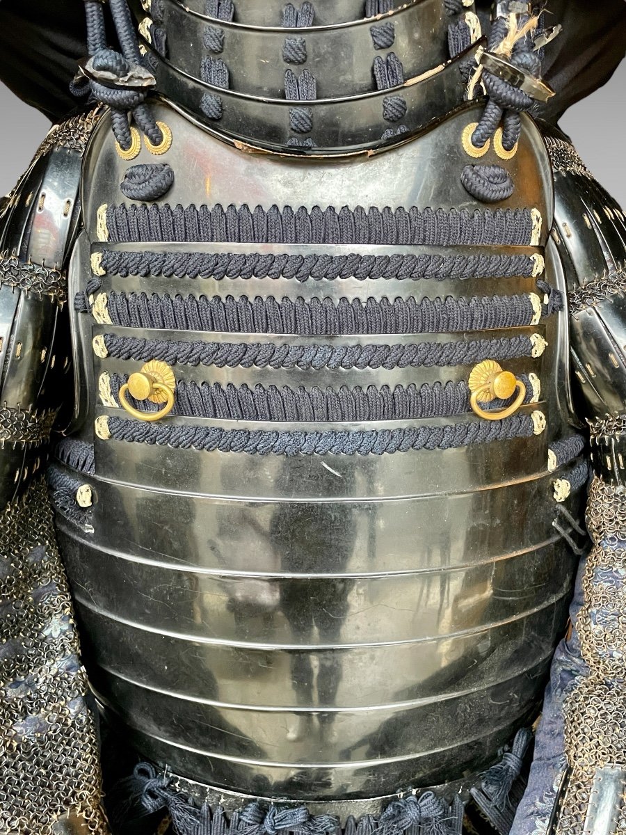 Full Samurai Armor Of The Kyogoku Clan - Edo Period (1603 - 1868).-photo-2