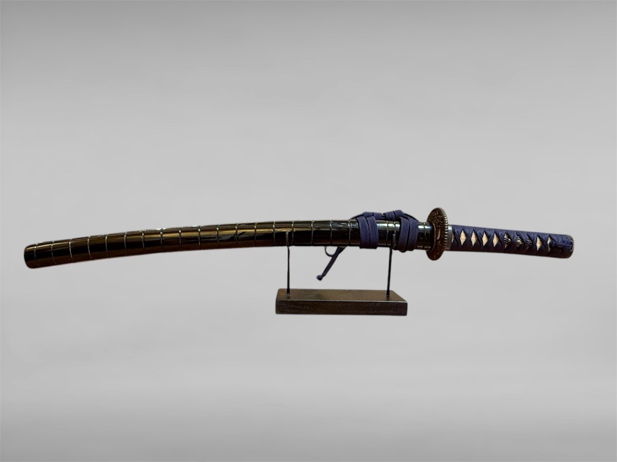 Sabre Japonais Wakizashi, Certificat Nthk - Fin De La Période Muromachi (début Du XVIe Siècle).-photo-2