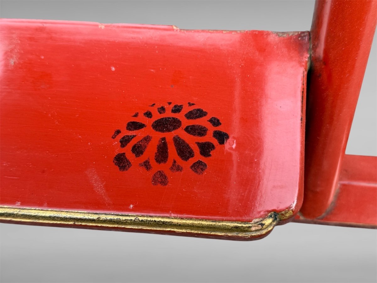 Samurai Curule Folding Seat - Meiji Period (1868-1912).-photo-7