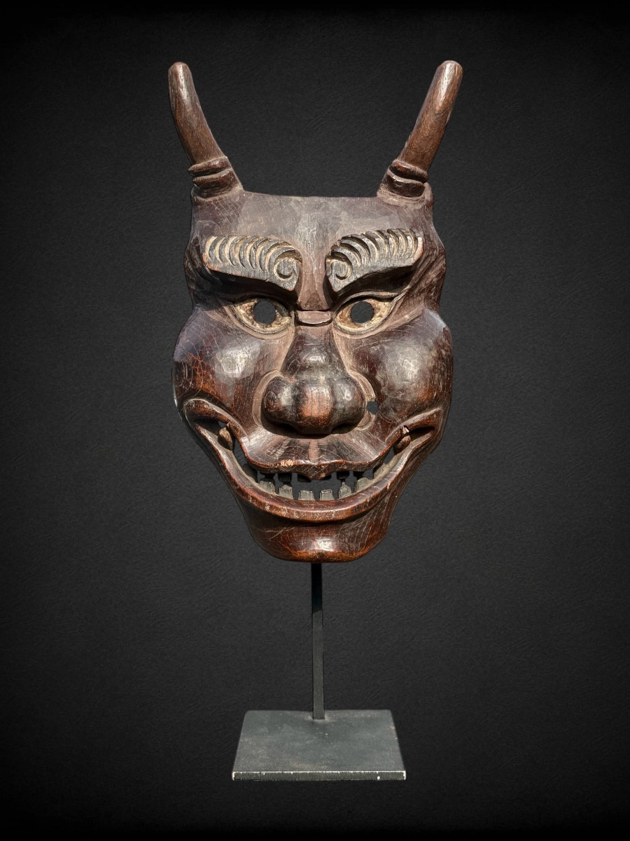 Noh Theater Mask Depicting An Oni - Edo Period (1603 - 1868).