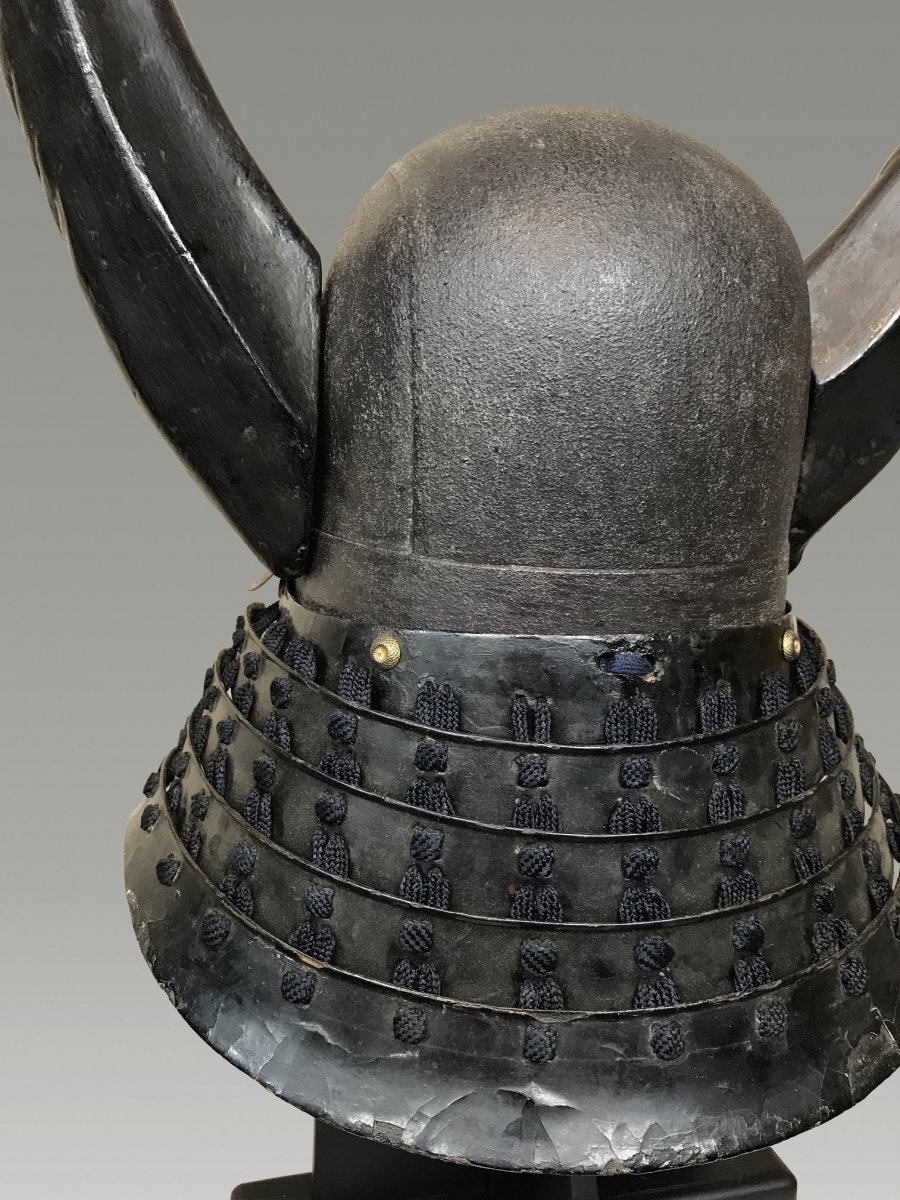 Casque De Samourai , Kabuto Etchu Japon Mileu Edo-photo-8