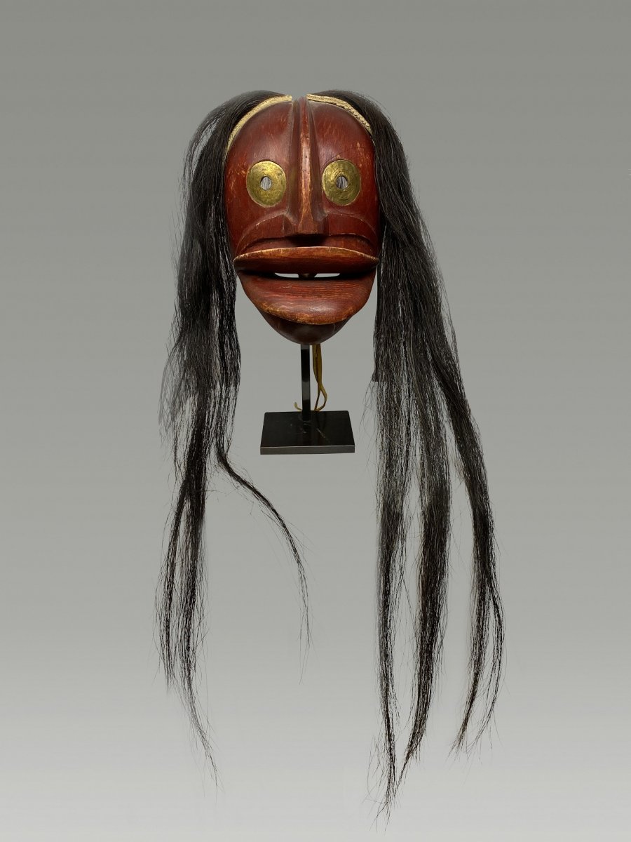 Masque Iroquois Societe Des Faux Visages Amerique Du Nord - Art 