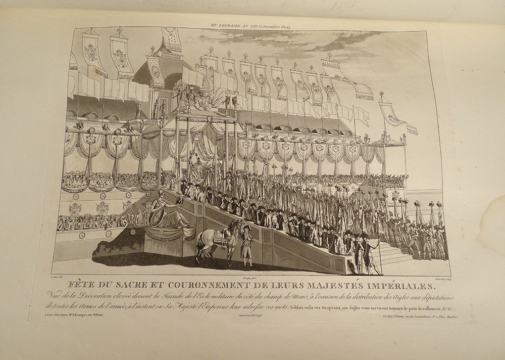 Ceremonies Celebrations Coronation Napoleon I Engravings Paris Bance 1806-photo-6