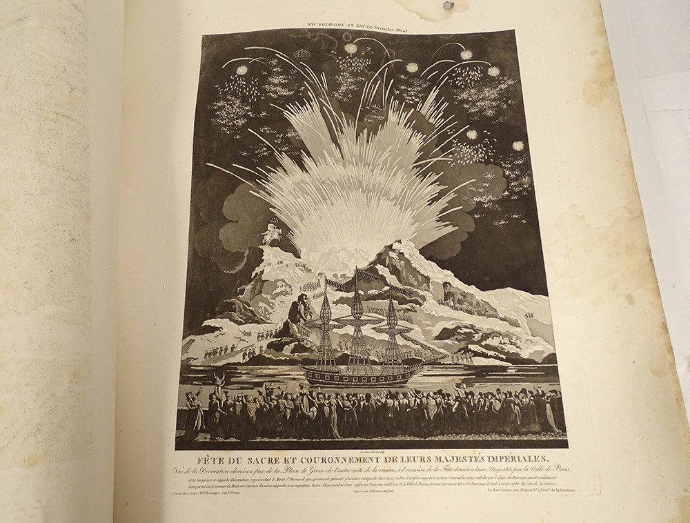 Ceremonies Celebrations Coronation Napoleon I Engravings Paris Bance 1806-photo-8