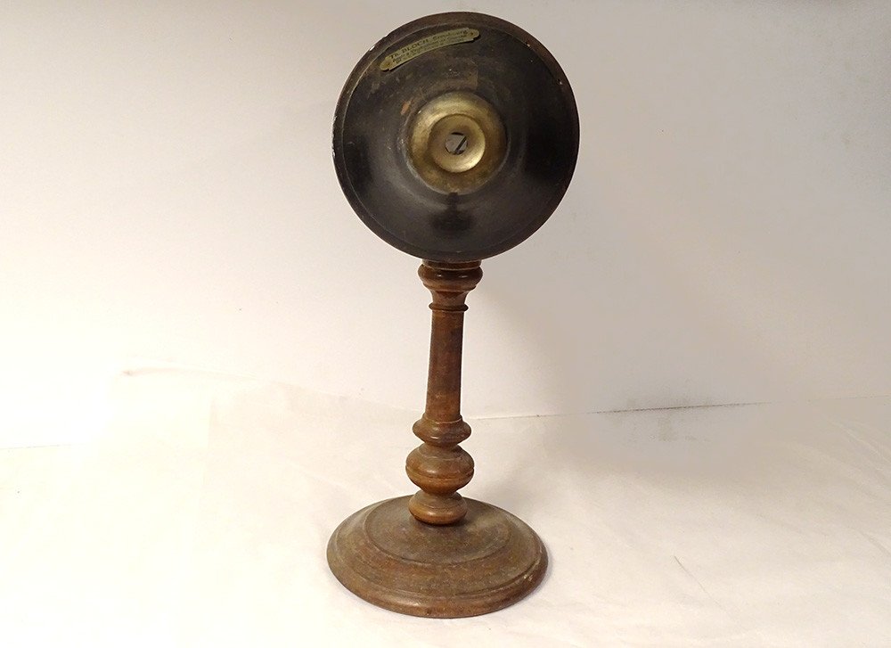 Large English Kaleidoscope Wood Turned Th. Bloch Strasbourg XIXth Century-photo-3