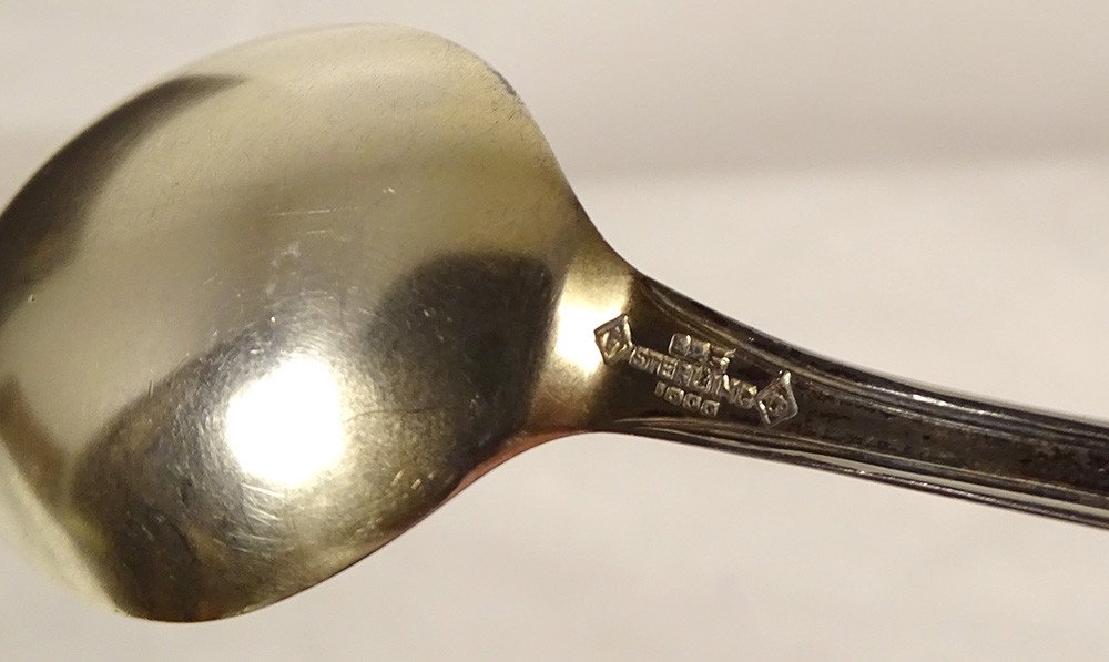 2 American Indian Sterling Silver Spoons Wanakena Solon Springs Twentieth-photo-2