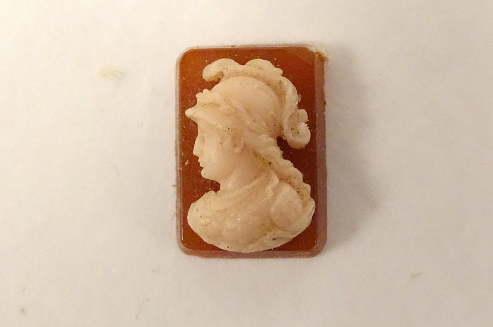 Lot 9 Ancient Cameos Agate Profile Ancient Characters Soldiers Intaglio-photo-5