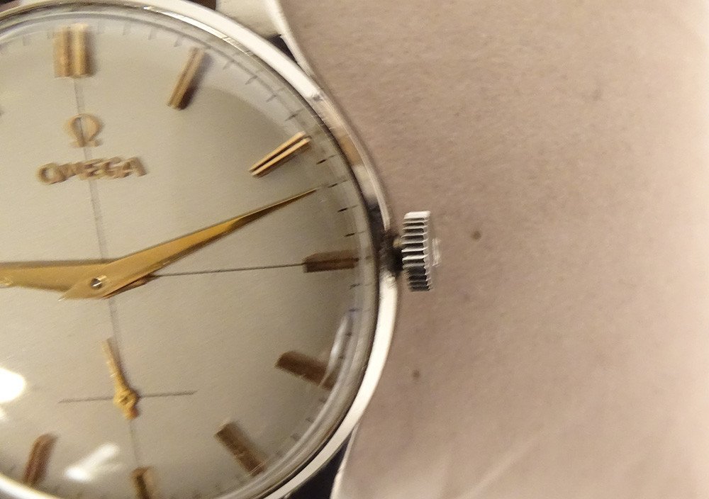 Vintage Omega Watch Model 30t2 Jumbo 37mm Steel Swiss Leather Strap Twentieth-photo-7