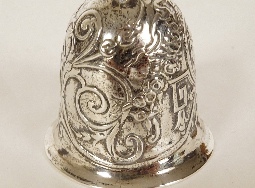 Bell Bell Table Sterling Silver English Sheffield Landeck 1898 60.97gr-photo-2