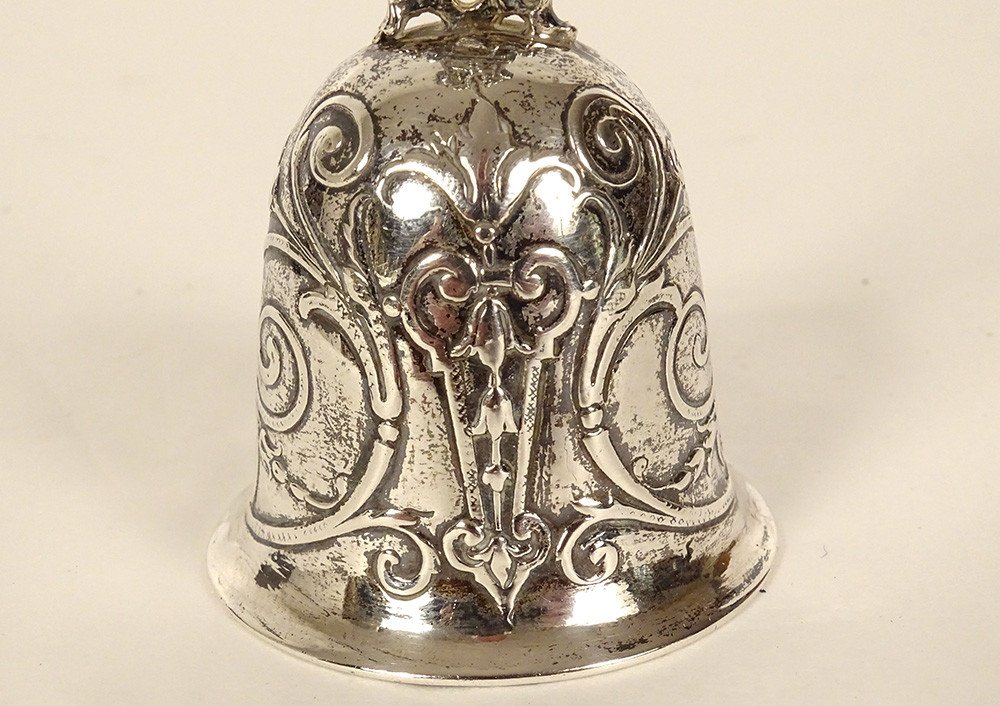 Bell Bell Table Sterling Silver English Sheffield Landeck 1898 60.97gr-photo-3