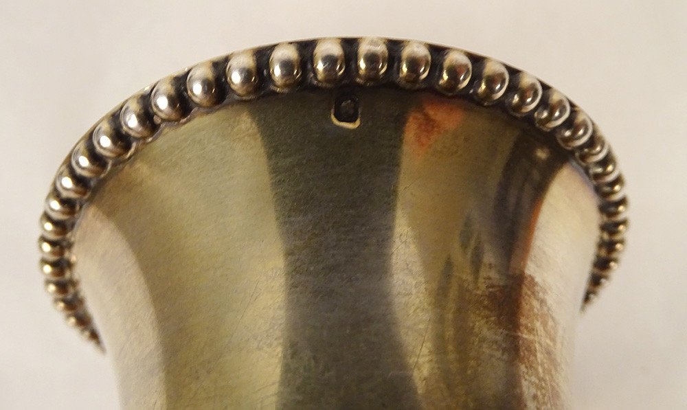 Small Silver Cup Sterling Silver Minerva Goldsmith Maeght Paris 52.62gr Twentieth-photo-3