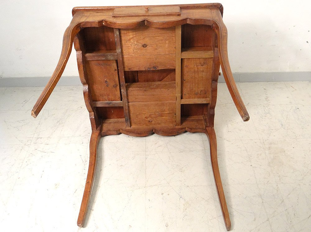 Louis XV Cabaret Table With 18th Century Carved Cherry Game-photo-8