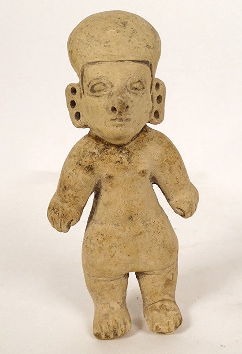 Petite Statuette Précolombienne Personnage Jama Coaque Equateur Terre