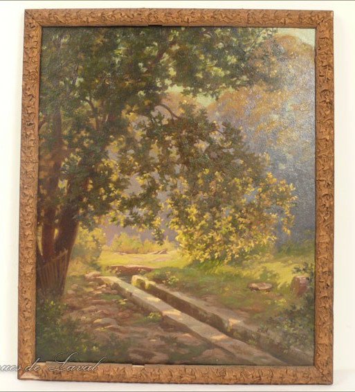 Hsp Painting Bordeaux Garden August Morning Eugène Forel 1931