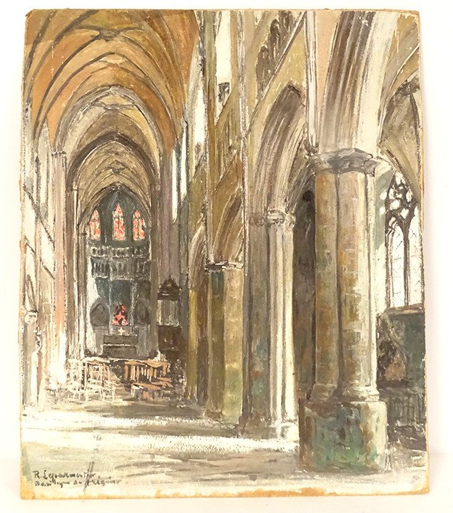 Hsc R.leparmentier Basilica Saint-tugdual Cathedral Tréguier Brittany 20th Century