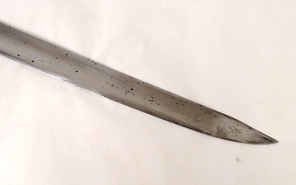 Ebony Hunting Dagger Sterling Silver Musical Instruments Cut Late 18th Century-photo-6