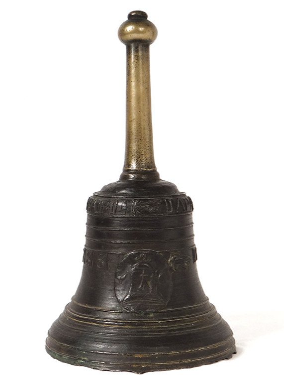 Bronze Mass Bell Brass Brotherhood Of Saint-sauveur Brittany Hermine 1788