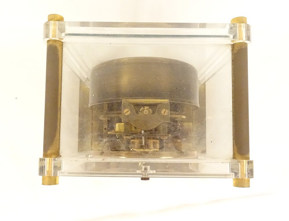 Jaeger-lecoultre Swiss Atmos Clock Perpetual Movement Brass Plexi 20th-photo-2