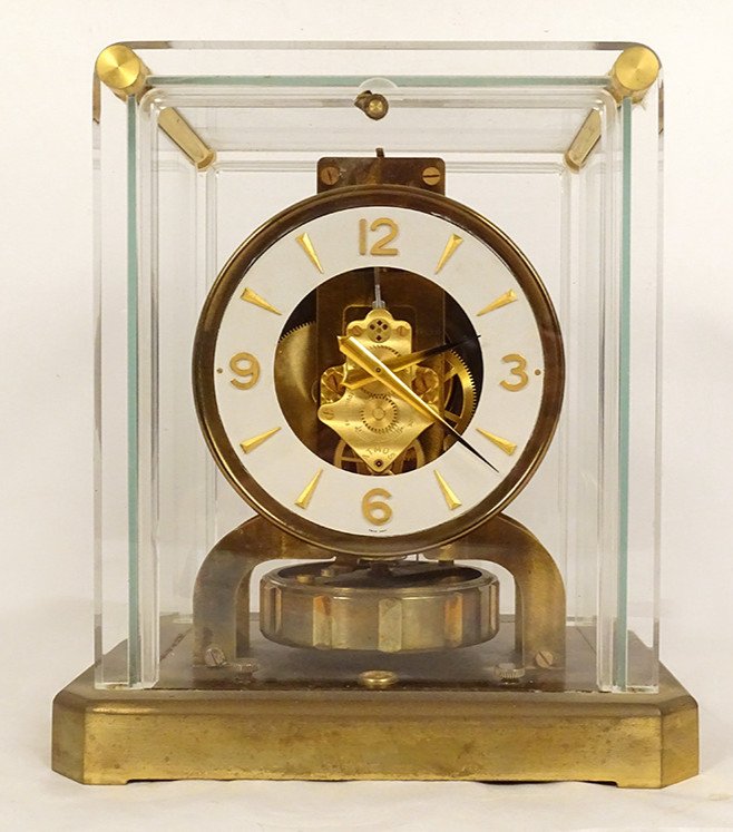 Jaeger-lecoultre Swiss Atmos Clock Perpetual Movement Brass Plexi 20th