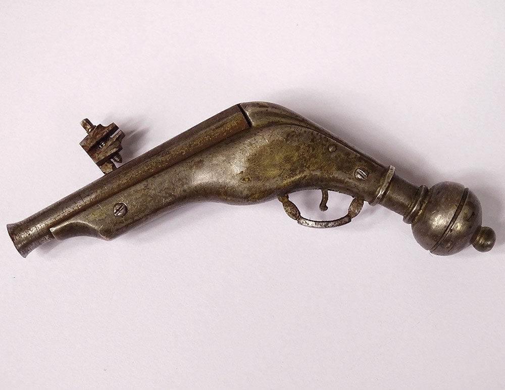 Small Wrought Iron Miniature Wheel Pistol Workshops Nuremberg Germany 16th-photo-4