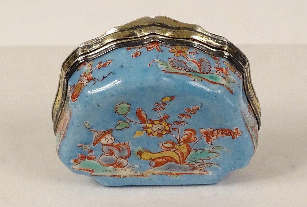 Small Saint-cloud Porcelain Box Kakiémon Silver Asian Decor XVIIIth-photo-8