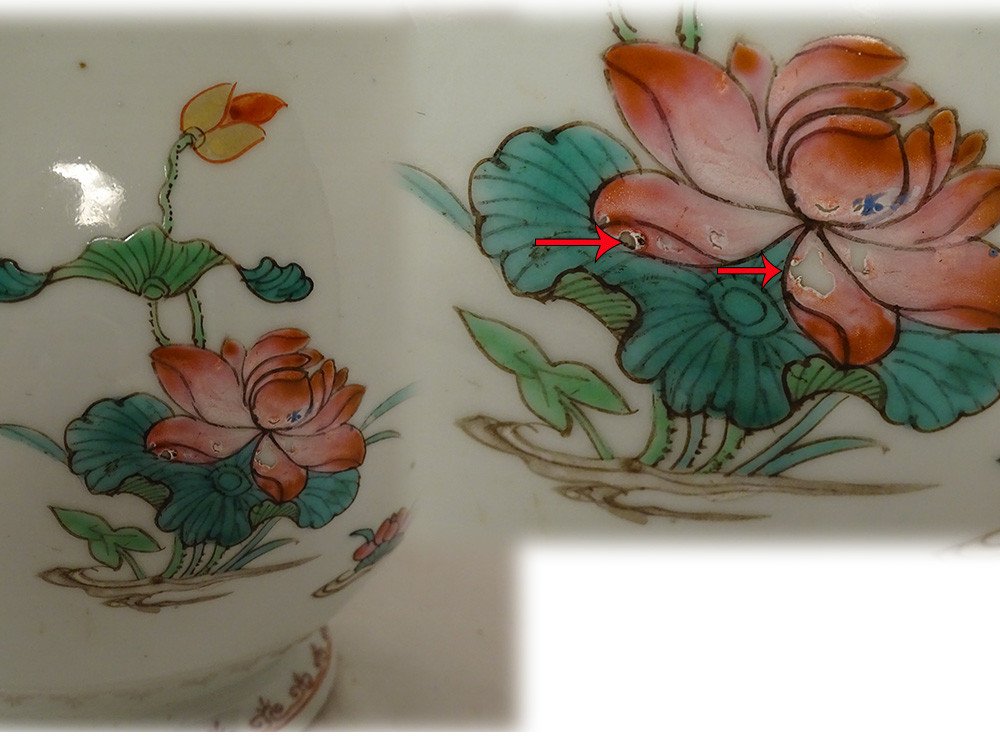 Verseuse Couverte Porcelaine Chine Compagnie Indes Famille Verte Kangxi 18è-photo-1