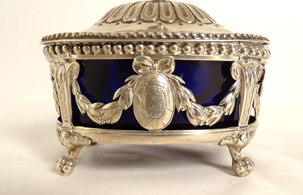 Covered Salt Cellar Louis XVI Saleron Silver Farmers General Paris XVIIIth-photo-4