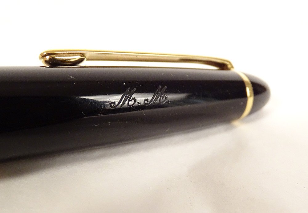 Stylo Bille Montblanc Meisterstuck Classique Résine Noire XXème Siècle-photo-5