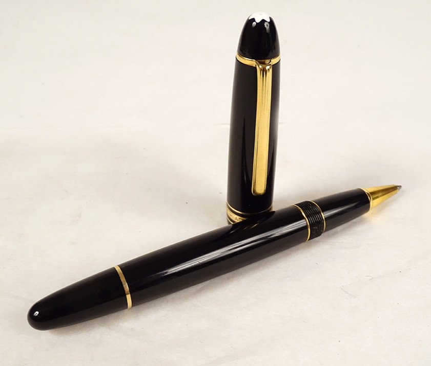 Stylo Bille Montblanc Meisterstuck Classique Résine Noire XXème Siècle