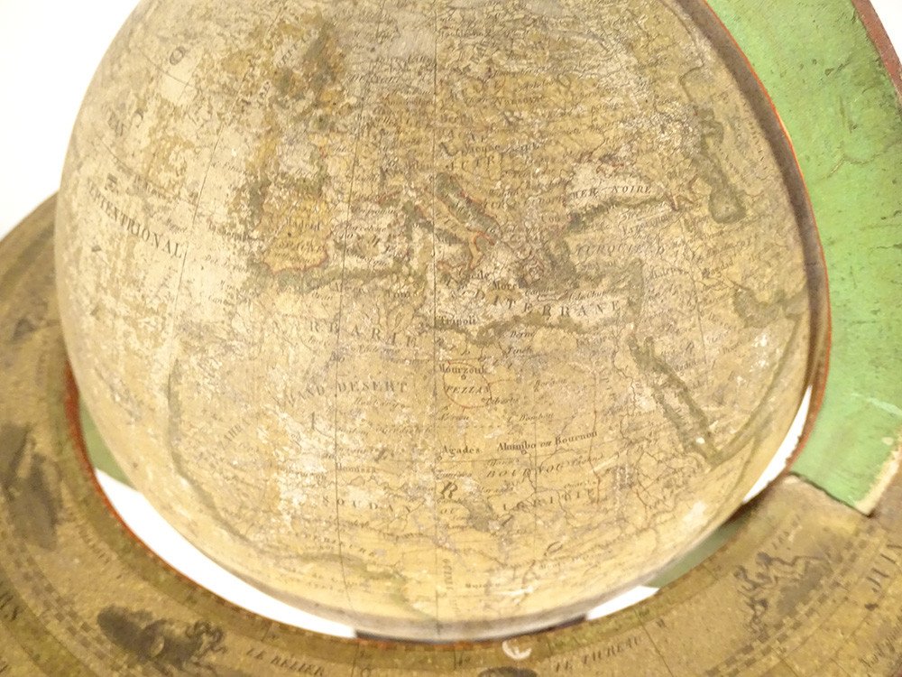 Terrestrial Globe World Map Lapie Lorrain Bastien Aîné Paris Bellieni XIXth-photo-3