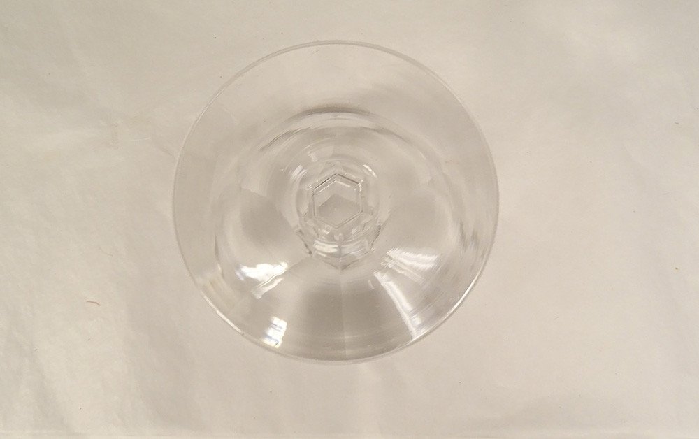 12 Saint-louis Cut Crystal Champagne Glasses Bristol Model 20th Century-photo-5