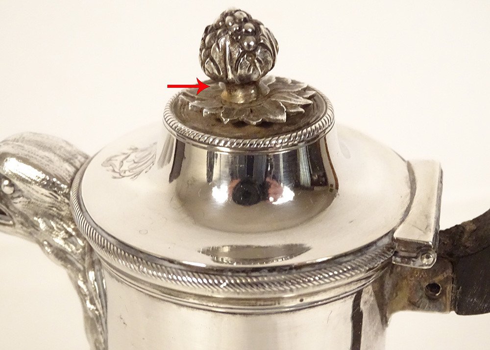 Verseuse Louis XVI Cafetière Argent Fermiers Généraux Paris Aigle XVIIIème-photo-2