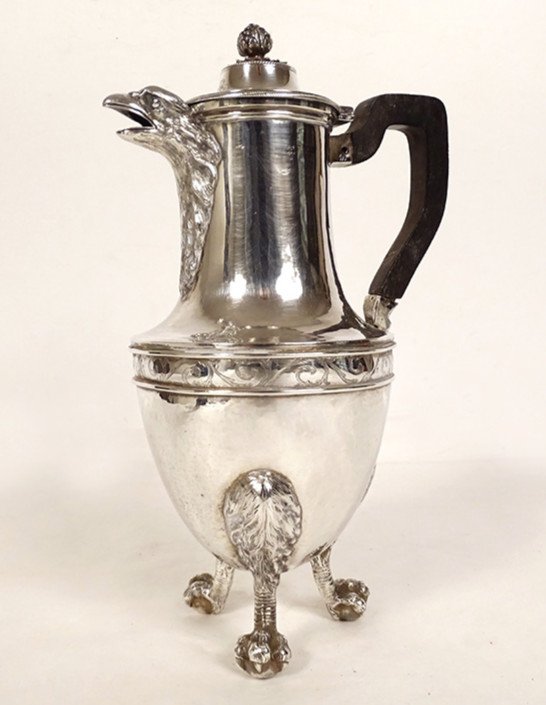 Louis XVI Coffee Pot Silver Farmers General Paris Eagle XVIIIth Century