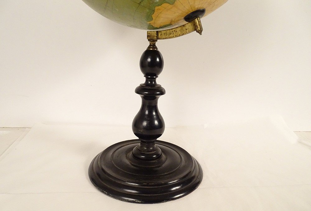 Large German Terrestrial Globe By Heymann Berlin Henry Lange 19th Century-photo-3