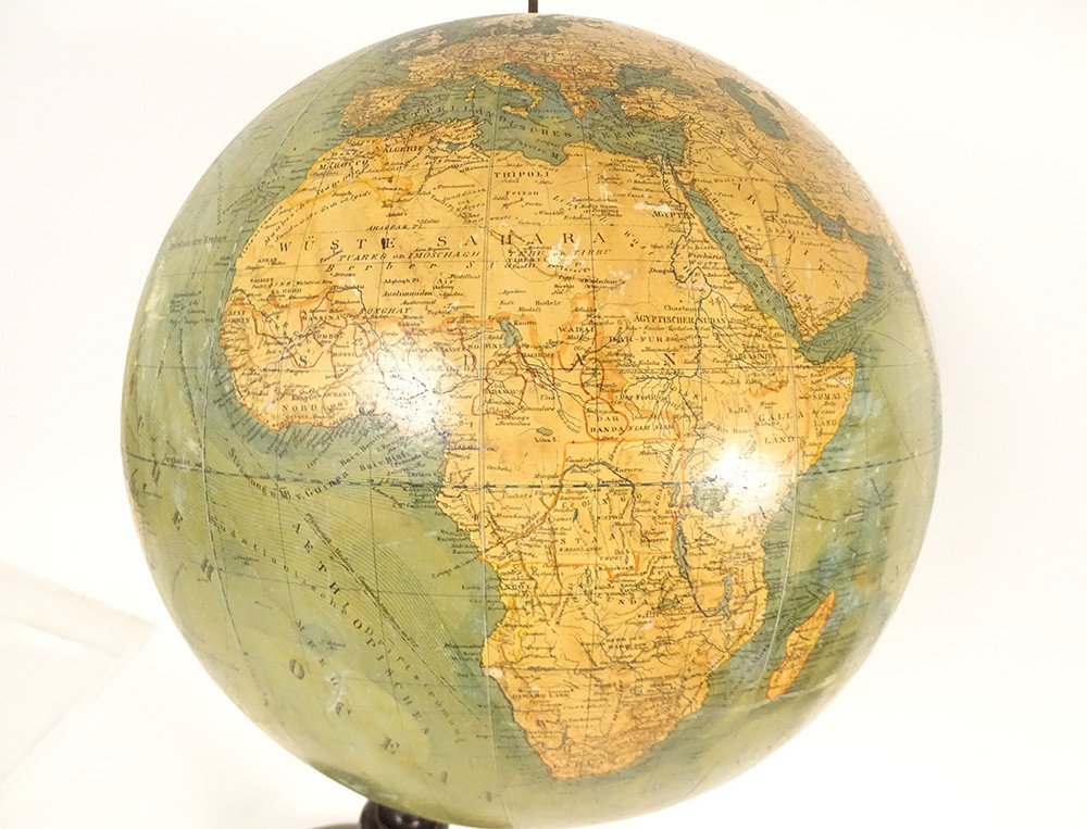 Large German Terrestrial Globe By Heymann Berlin Henry Lange 19th Century-photo-4