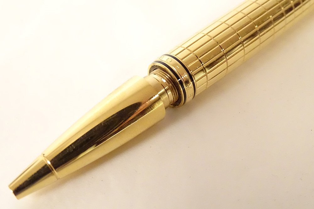 Montblanc Bohème Citrine Ballpoint Pen Gold Metal 20th Century-photo-3