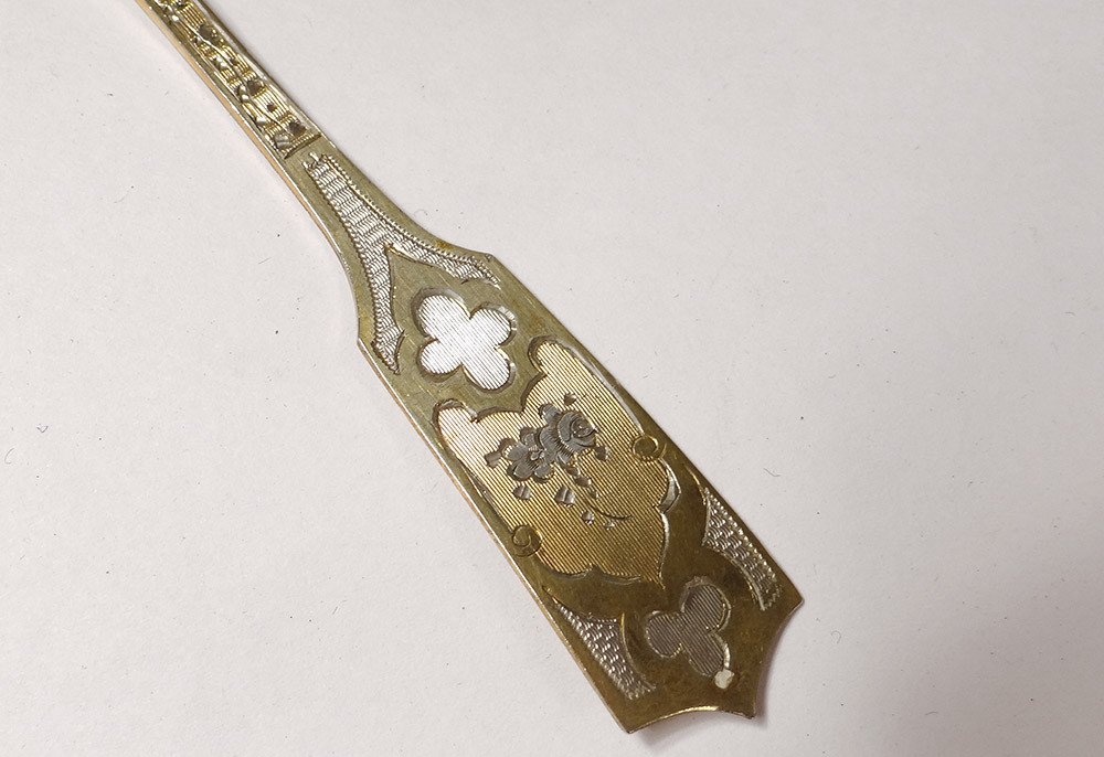 Silver Vermeil Tea Coffee Spoons Service Minerva Devaux Napoleon III 19th Century-photo-2