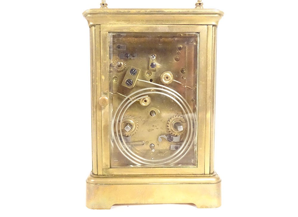 Officer's Clock Gilt Bronze Ch. Oudin Palais Royal Paris 19th Century-photo-4