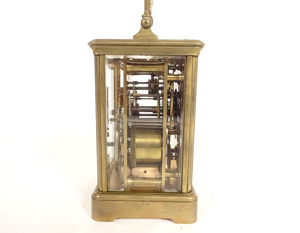 Officer's Clock Gilt Bronze Ch. Oudin Palais Royal Paris 19th Century-photo-3