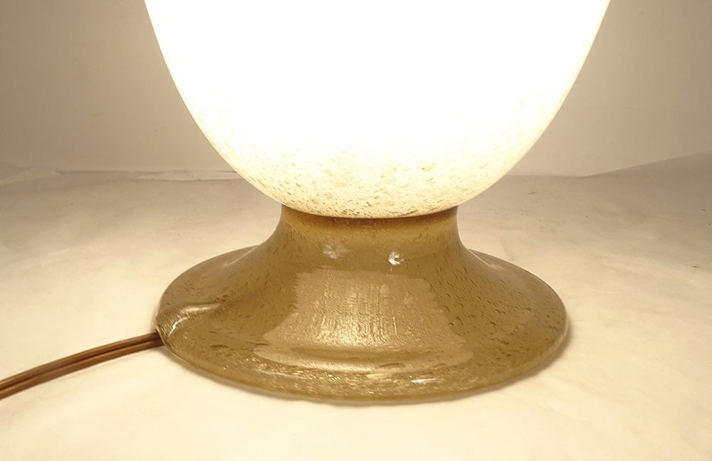 Murano Bubble Blown Glass Lamp Venice Italy 1940-50 Vintage 20th Century-photo-6