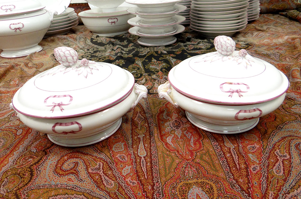 Service Tableware Porcelain 83 Parts Paris Bourgeois Street St-honore Nineteenth-photo-4