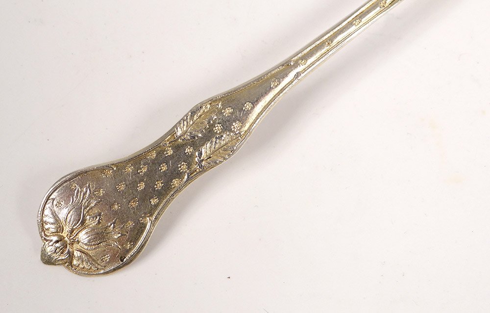 Service 12 Spoons Tea Coffee Silver Vermeil Minerve Callot Napoleon III Nineteenth-photo-1