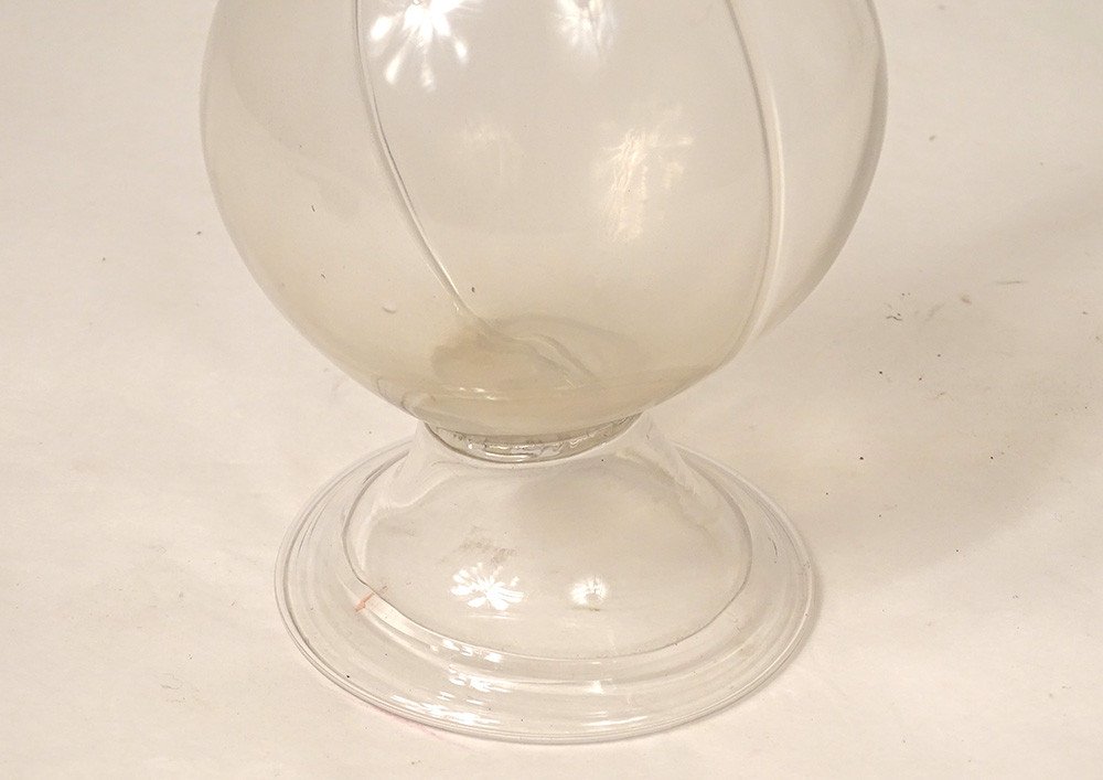 Huilier Vinaigrier Verre Soufflé Fin XVIIIème Siècle-photo-1