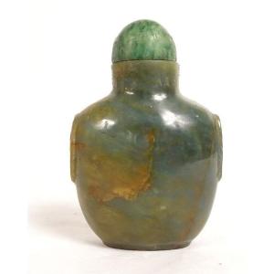 Small Snuff Bottle Chinese Jadeite Jade Snuff Bottle China XIXth Century