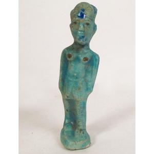Egyptian Funerary Amulet Statuette Egypt Terracotta God Priest 